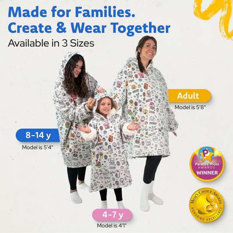 Cozy Color Your Own Hoddlie Blanket