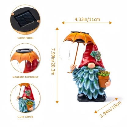 Charming Elf Statue Solar Light