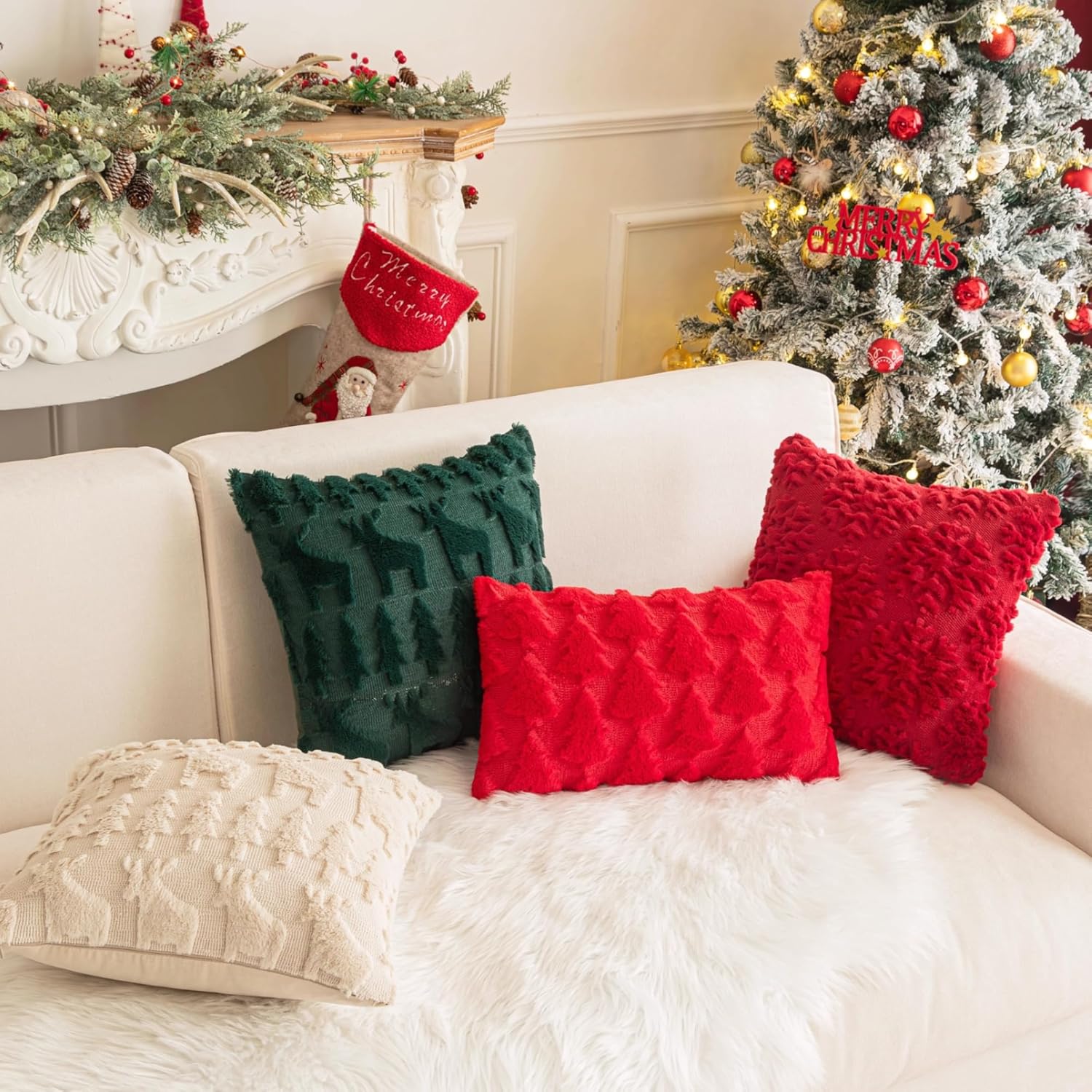 🎄 Early Christmas Sale 🎅 Christmas Patterns Pillow Covers--Buy 4 Free Shipping