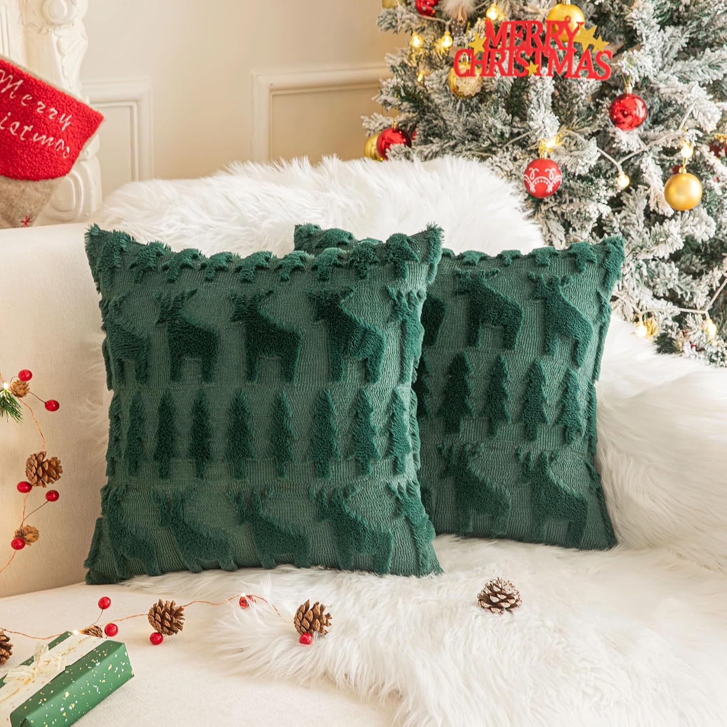 🎄 Early Christmas Sale 🎅 Christmas Patterns Pillow Covers--Buy 4 Free Shipping