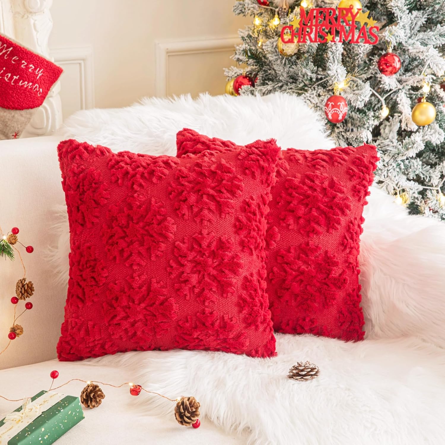 🎄 Early Christmas Sale 🎅 Christmas Patterns Pillow Covers--Buy 4 Free Shipping