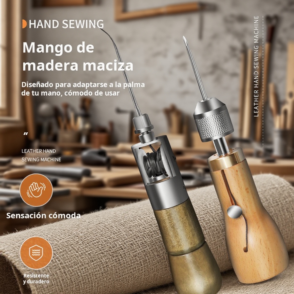 Máquina de coser manual de cuero para DIY