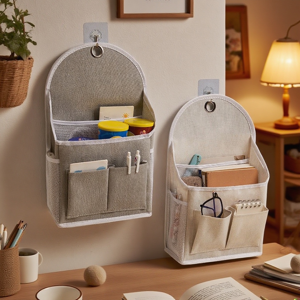 Bolsillo de tela para colgar en la pared