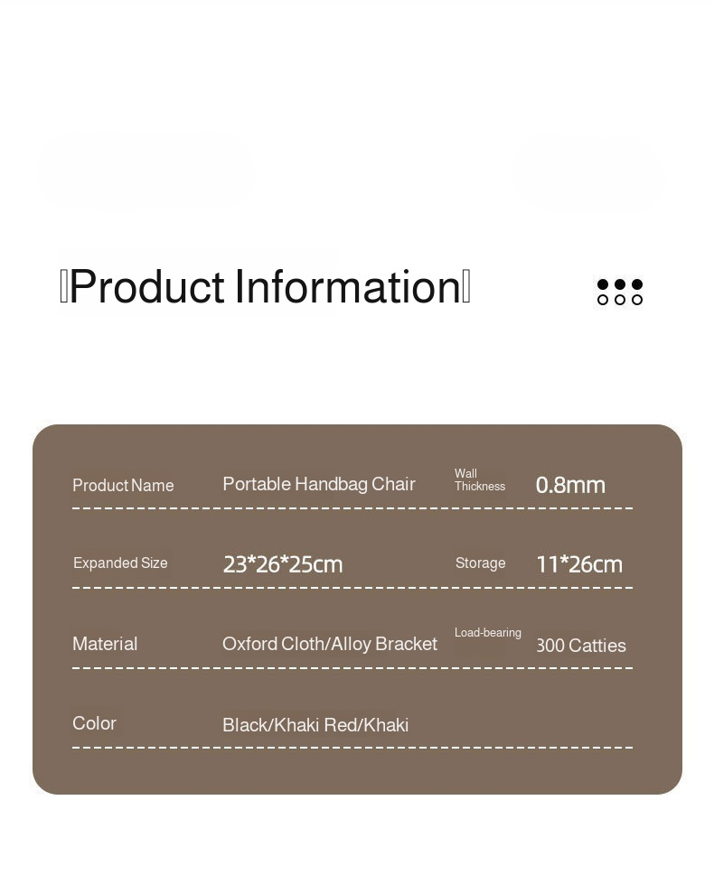 Outdoor folding stool with comfortable seating