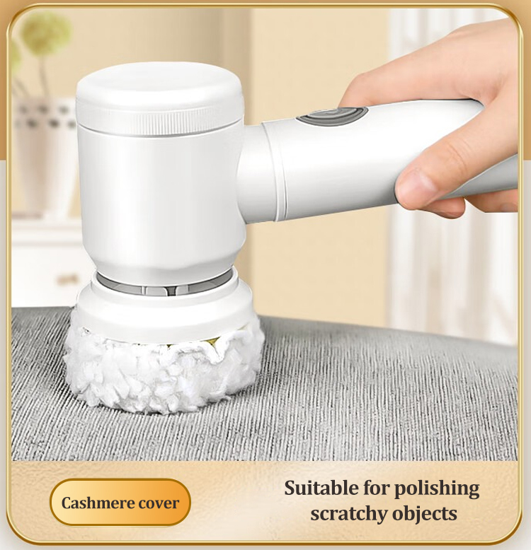 Electric cleaning brush with ergonomic handle and easy operation