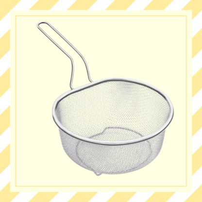 Stainless Steel Kitchen Frying Basket with Handle