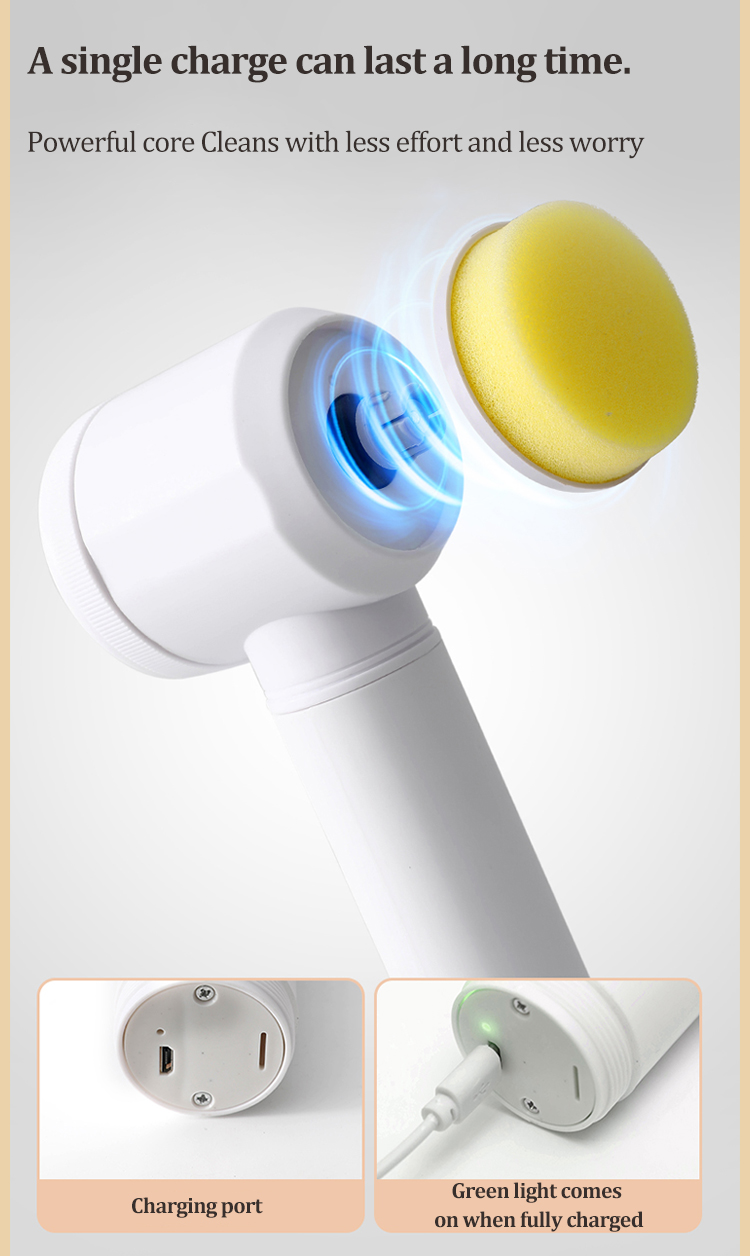 All-in-one electric cleaning brush for household chores