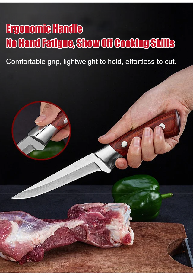 Rust-resistant stainless steel boning knife
