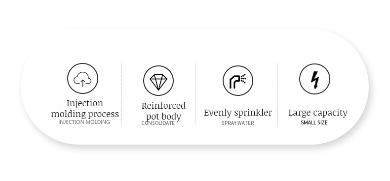 Long spout watering can for precise watering of houseplants