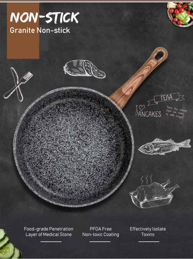 Granite Pan nonstick frying pan on kitchen counter