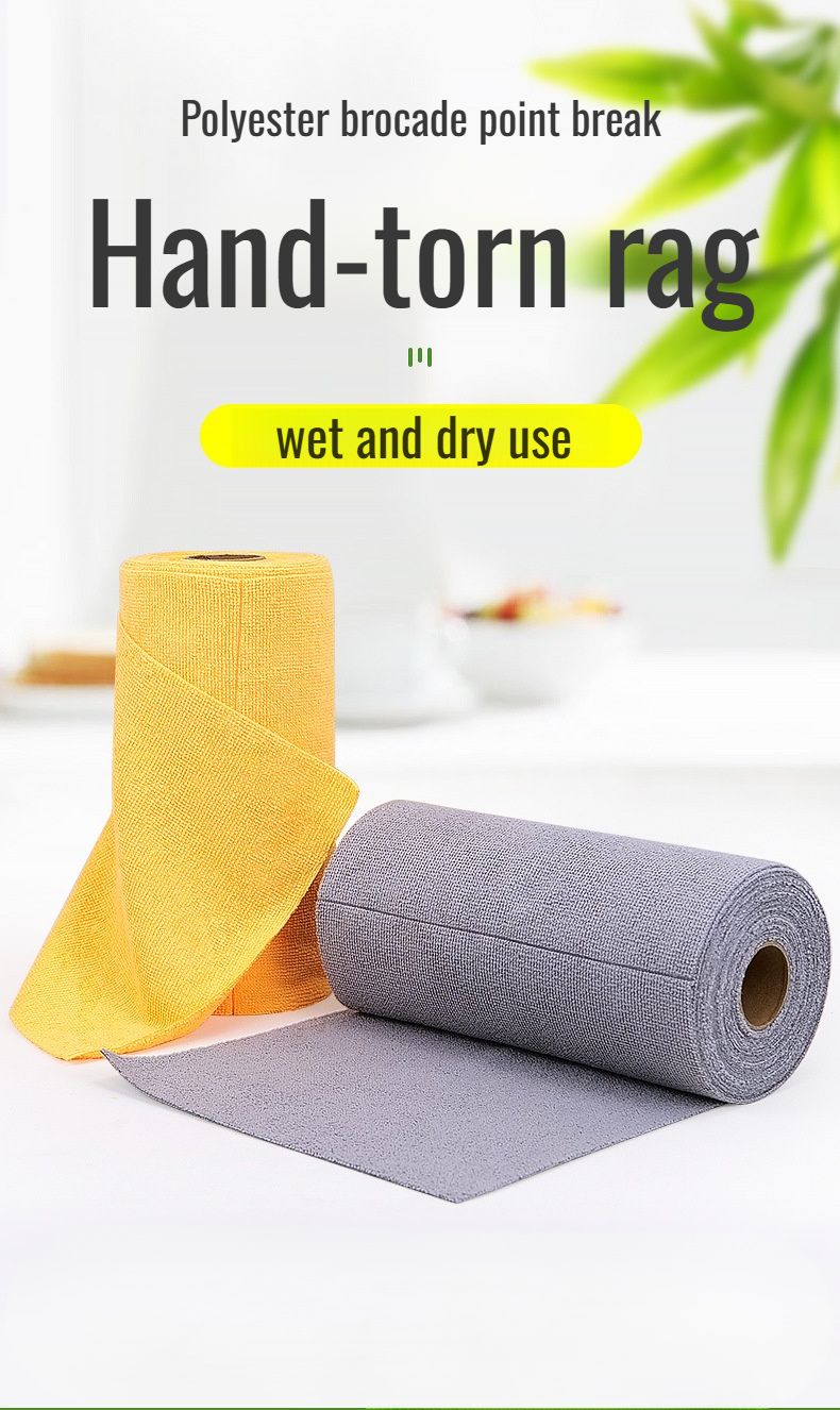 Soft coral fleece dishwashing rag for kitchen cleaning