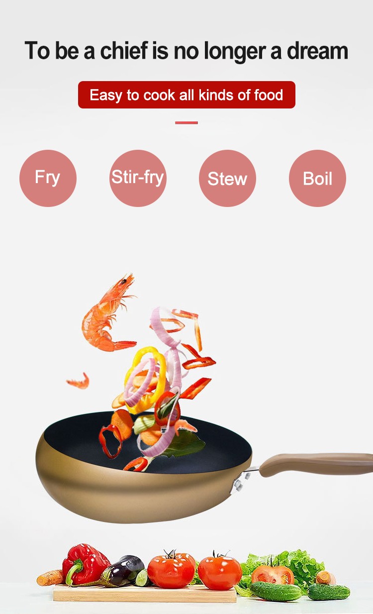 Healthy meal preparation with non-stick rotary pan