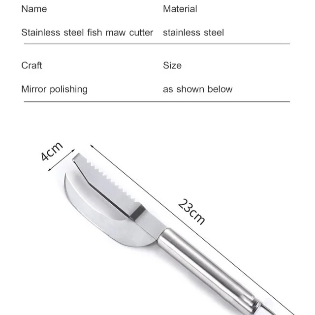 Stainless Steel Multi-Purpose Fish Scale Remover with Round Handle