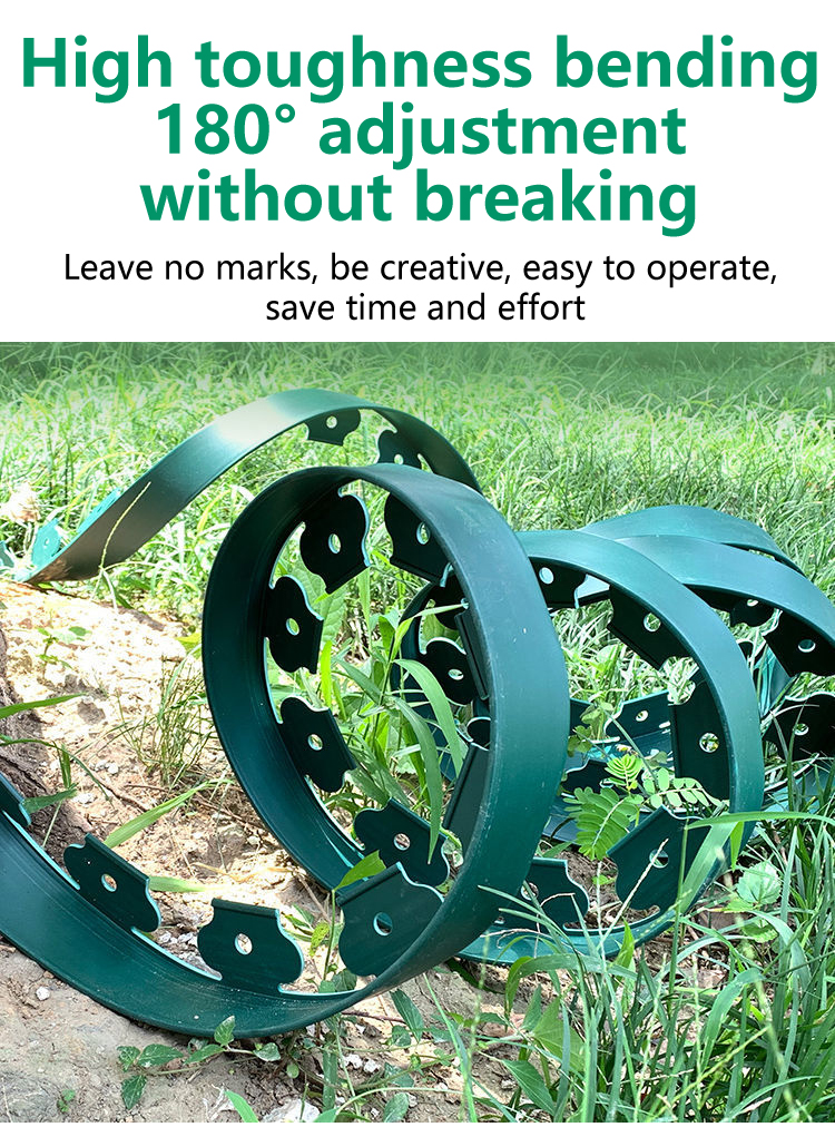 Installation of Grass Stone Separation Belt in yard