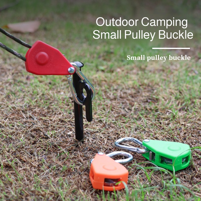 Iron Buckle Hook Pulley Rope Tensioner Hanging Accessory