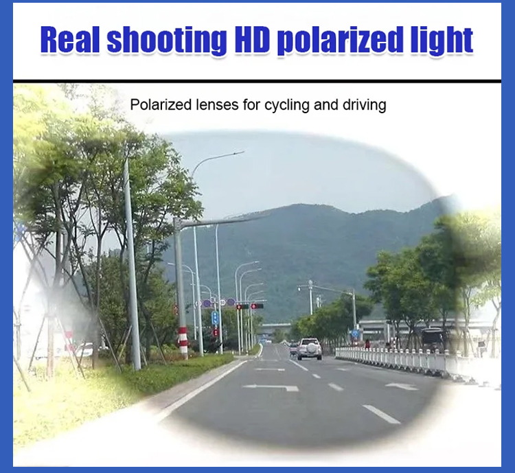 Side view of adaptive lens sunglasses