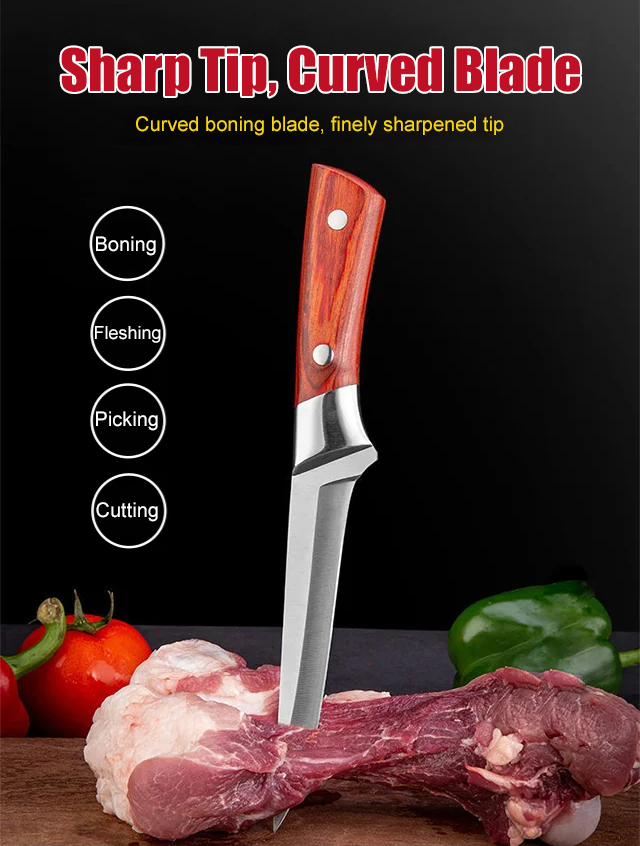 Precision blade for easy meat deboning