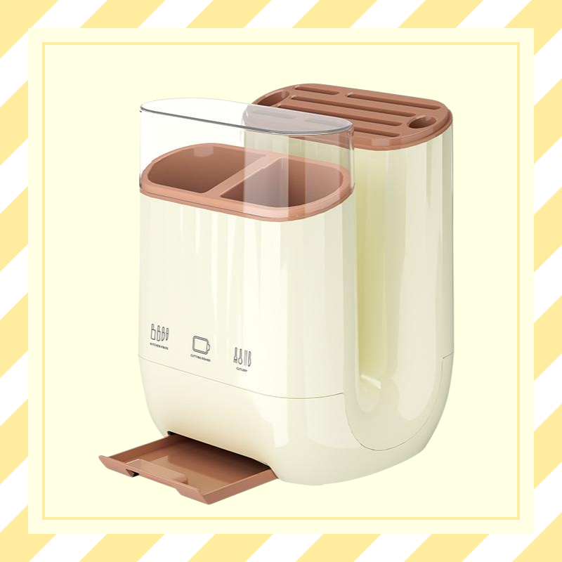 Multifunctional Kitchen Knife and Cutting Board Rack