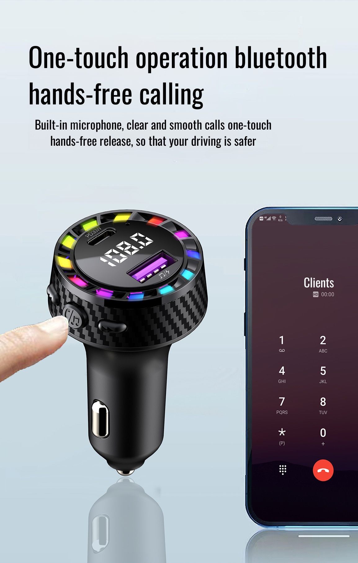 Compact Dual Port Fast Charger for Cars