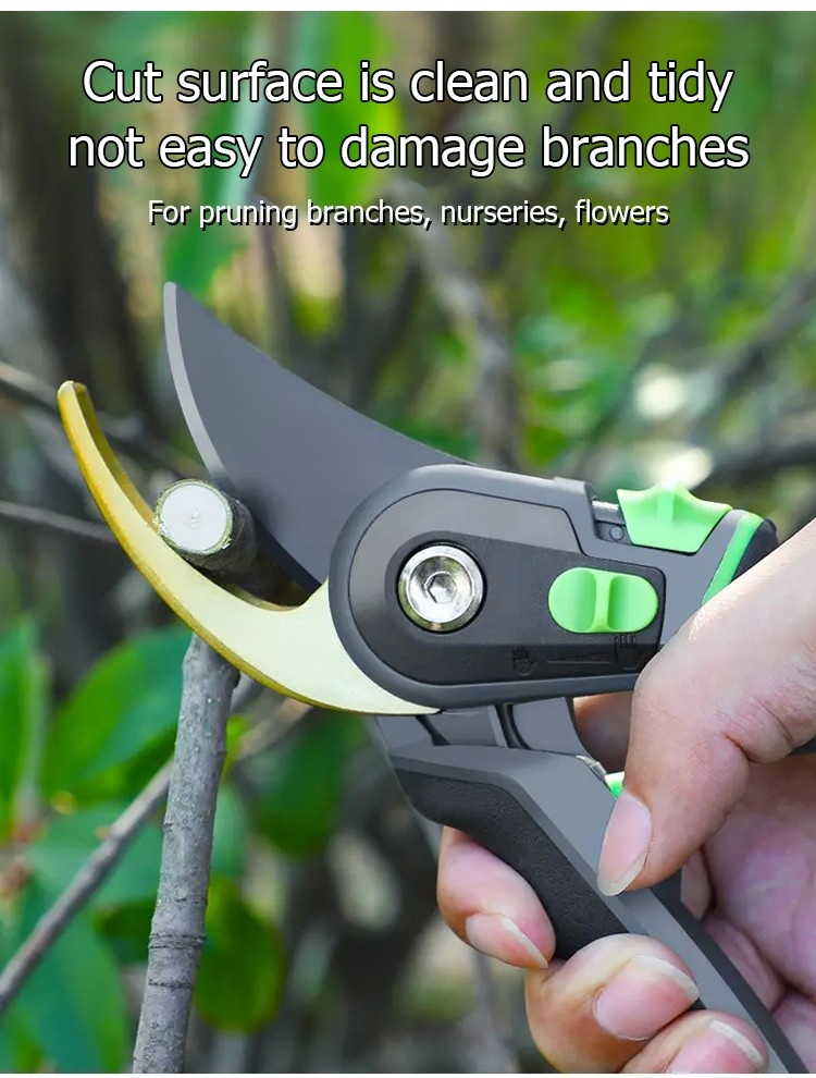 Multifunctional pruning shears close-up view