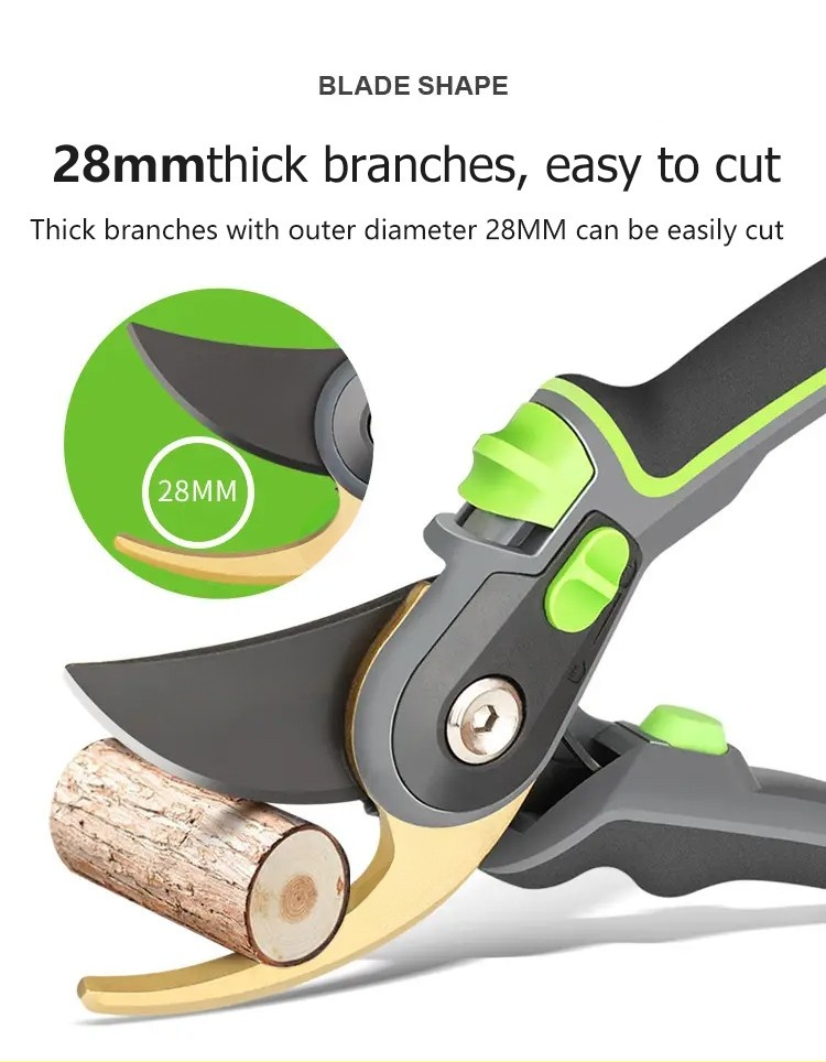 Sharp blades of multifunctional pruning shears