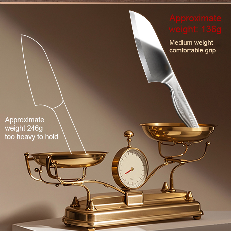 Six-Piece All-Steel Kitchen Knife Set with Rust and Bacteria Protection