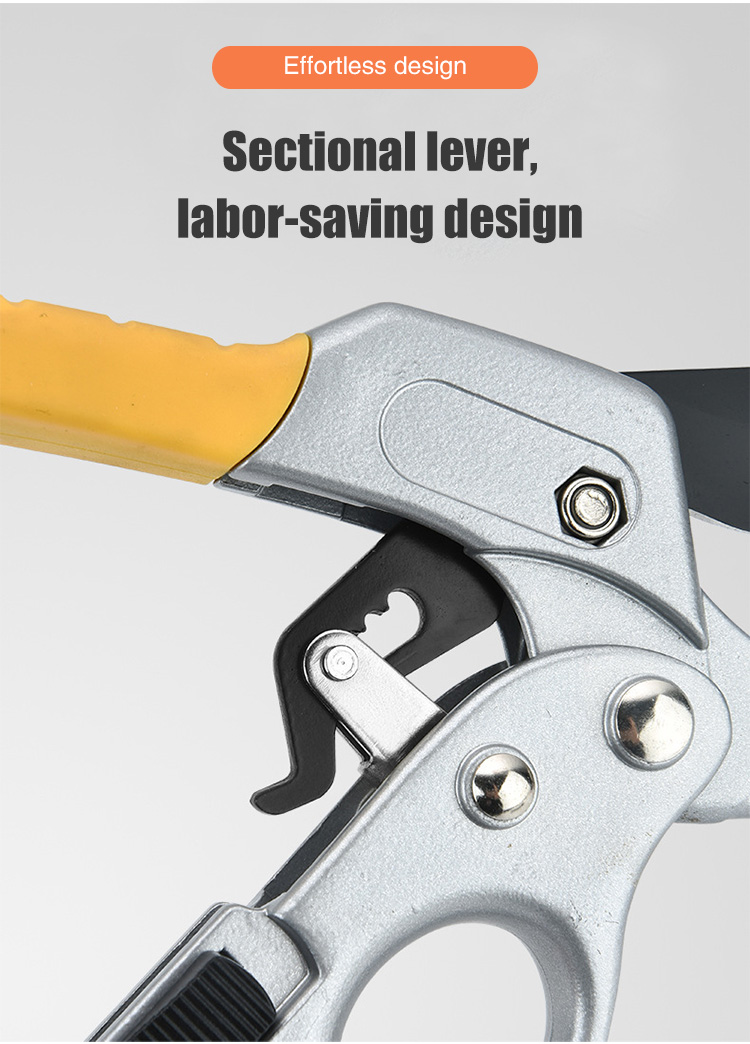 Comfortable grip pruning shears for gardening