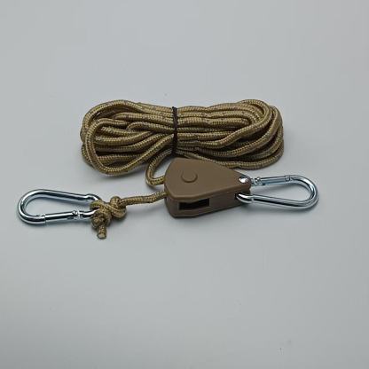 Iron Buckle Hook Pulley Rope Tensioner Hanging Accessory