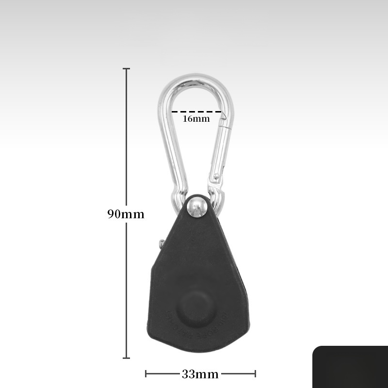 Iron Buckle Hook Pulley Rope Tensioner Hanging Accessory