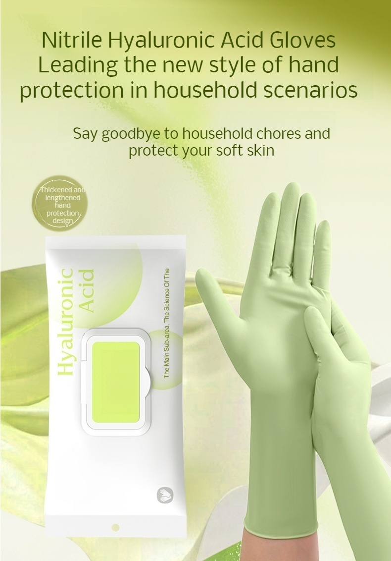 Long and thick kitchen cleaning gloves for heavy duty use