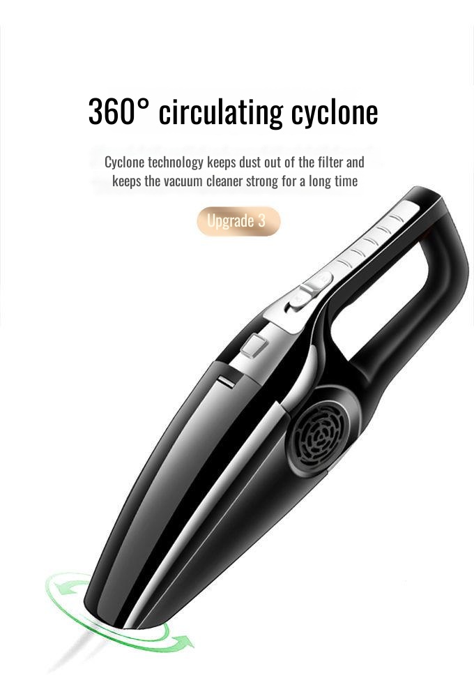 Multi-functional car vacuum cleaner with attachments