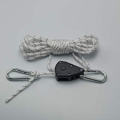 Iron Buckle Hook Pulley Rope Tensioner Hanging Accessory