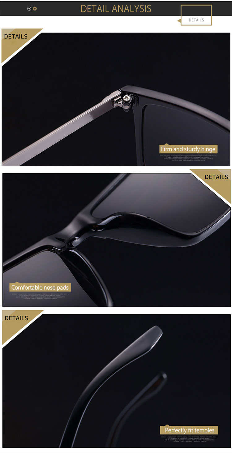 Fashionable sunglasses for men on wooden table