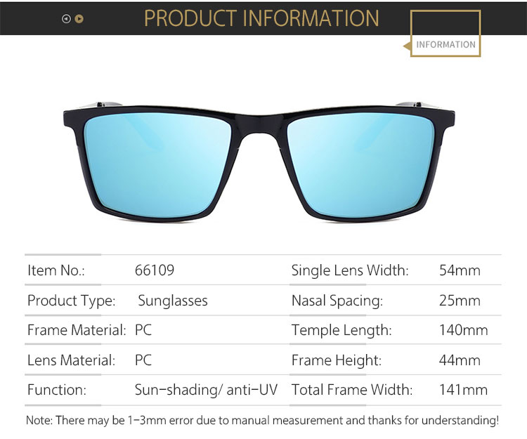 Men’s sunglasses with tinted lenses