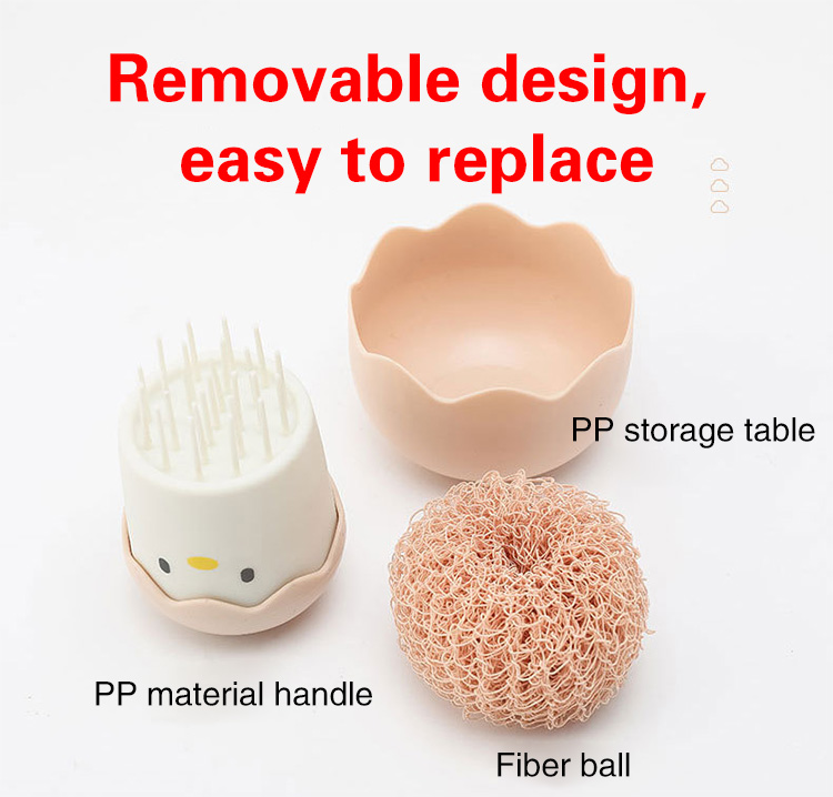 Multipurpose cleaning brush for dishes and surfaces