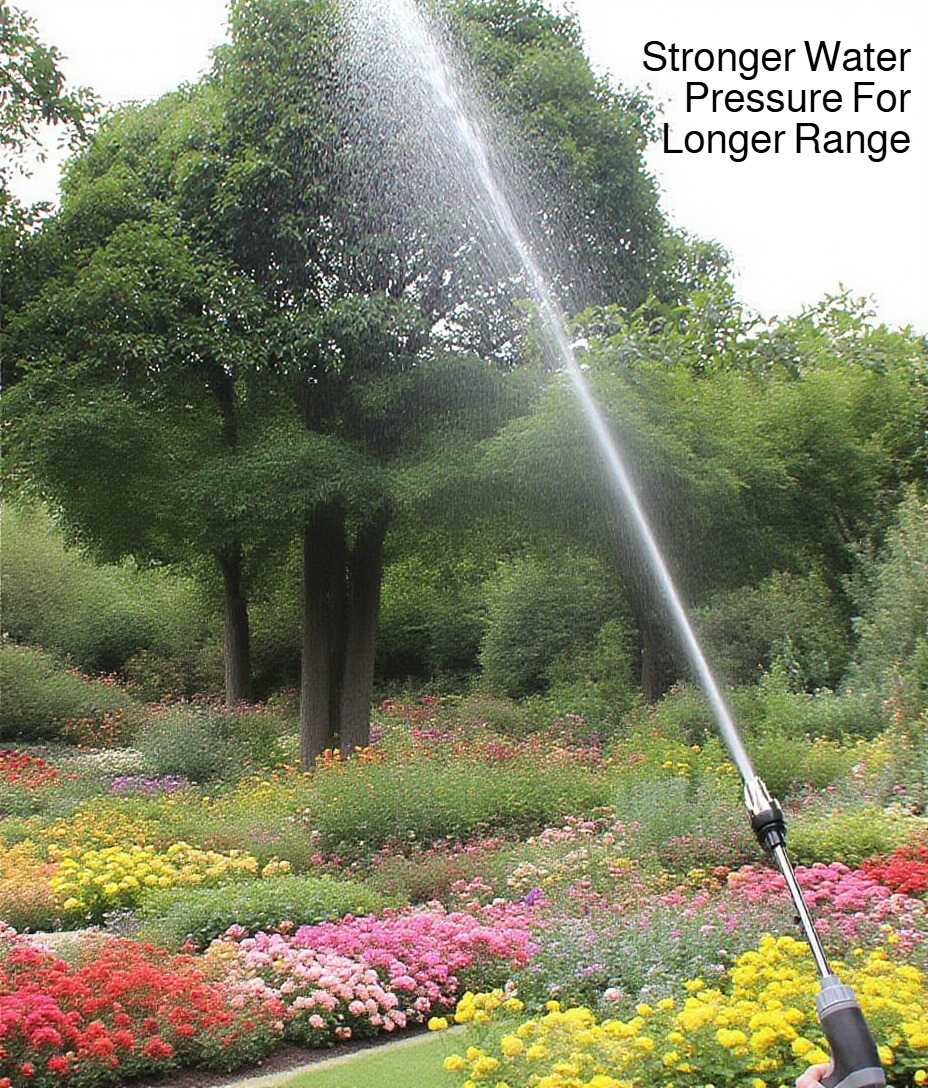 Dual purpose spray nozzle for garden and car wash