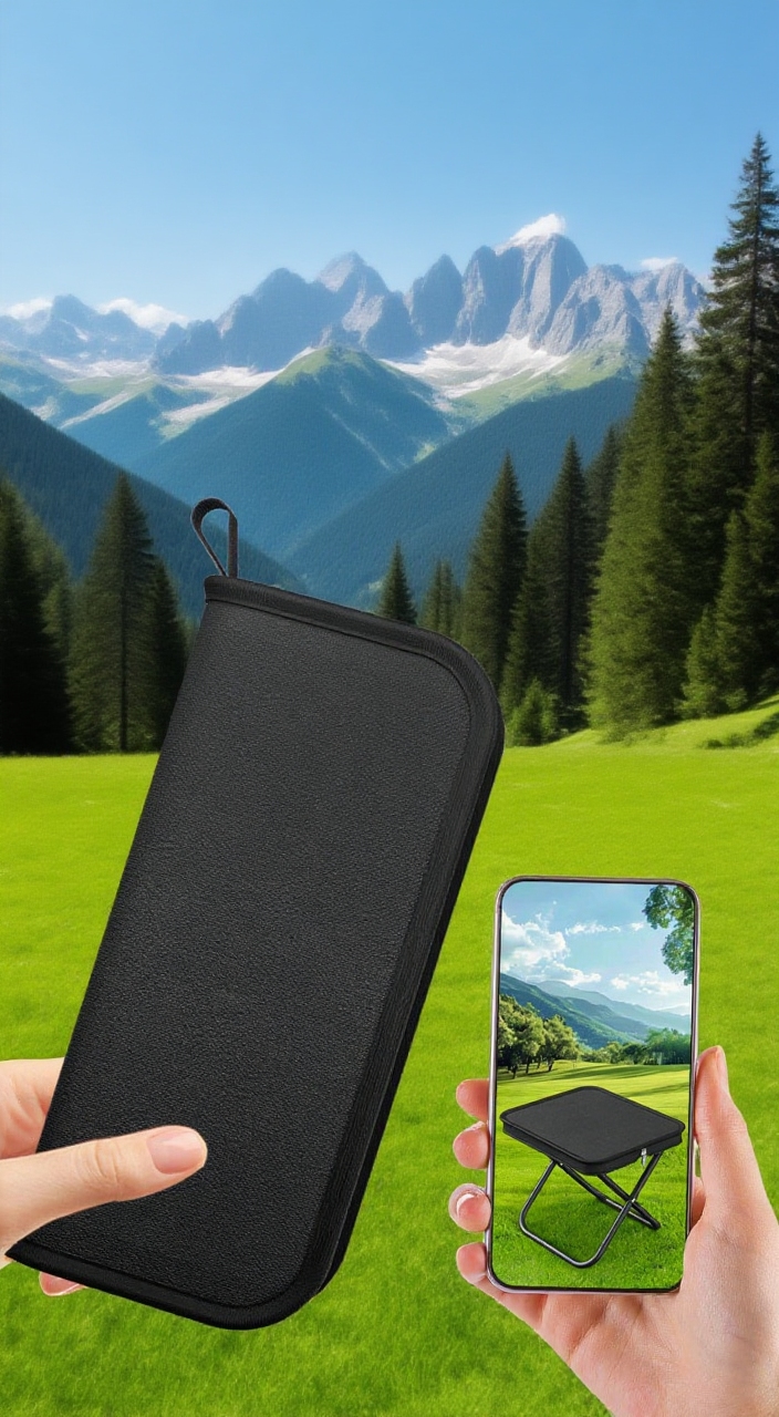 Lightweight foldable stool for travel and fishing