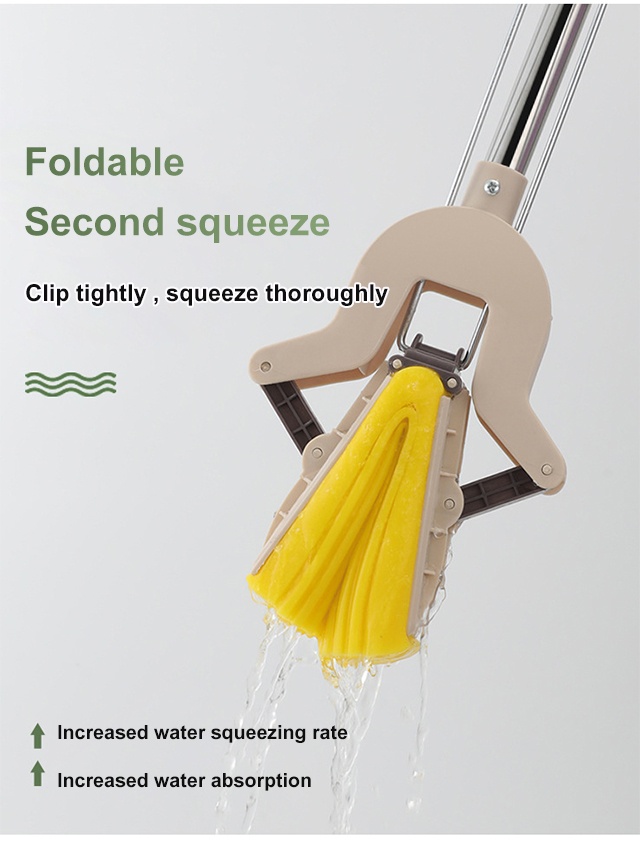 No hand wash sponge mop with superior squeezing effect