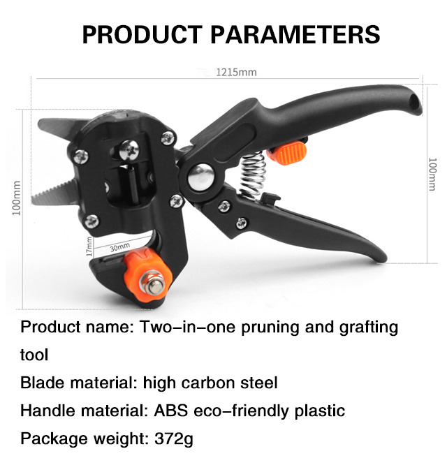 Easy-to-use garden grafting scissors for professionals