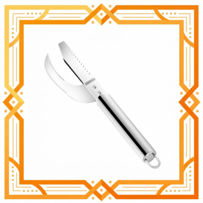 Stainless Steel Multi-Purpose Fish Scale Remover with Round Handle