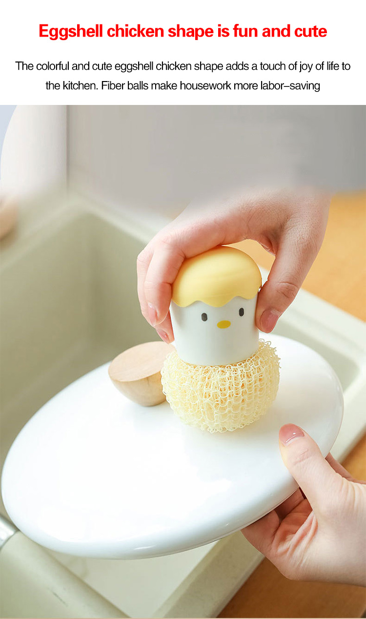 Close-up of natural fiber bristles on cleaning brush