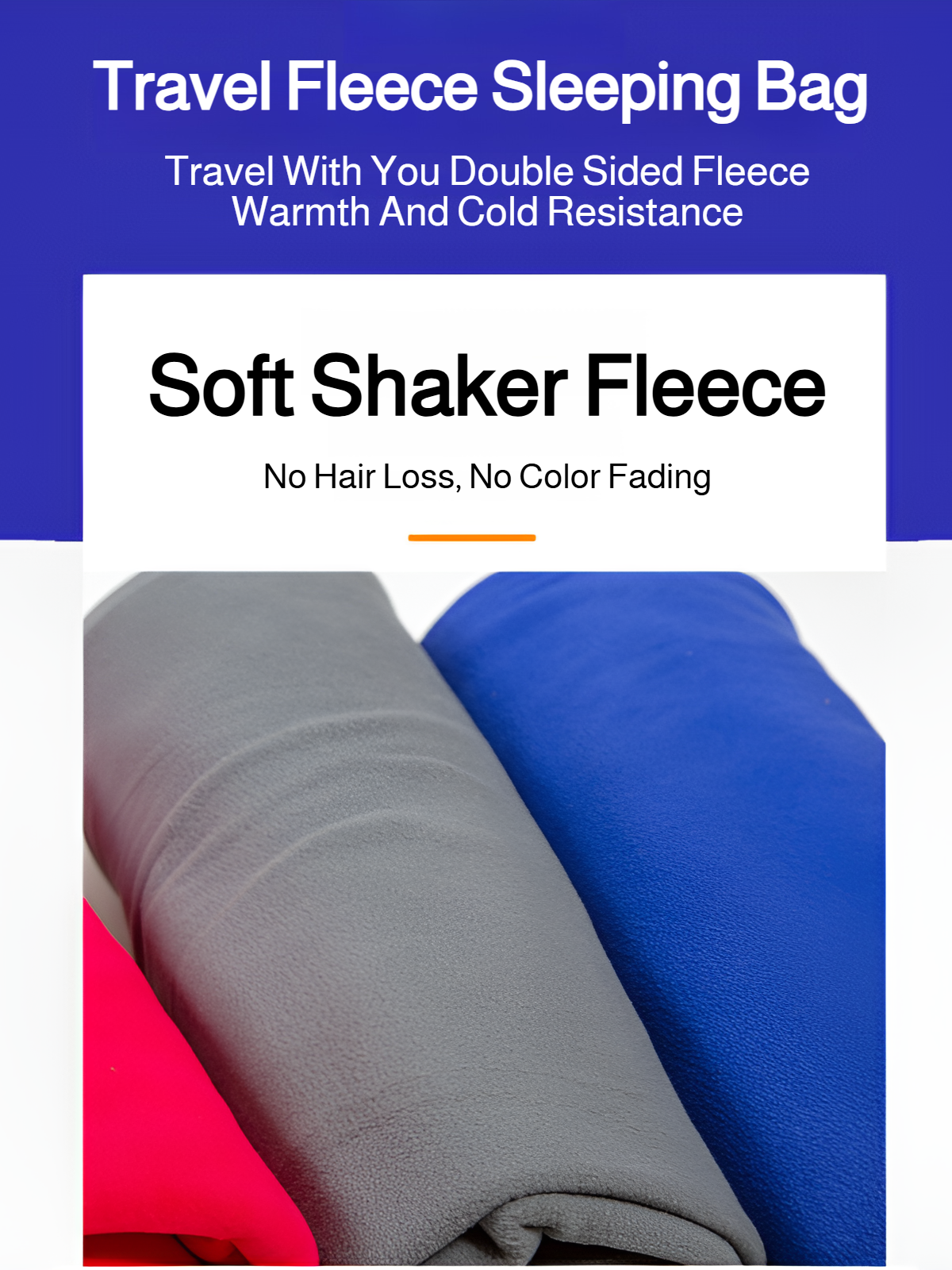 Thickened Fleece Outdoor Sleeping Bag for Camping