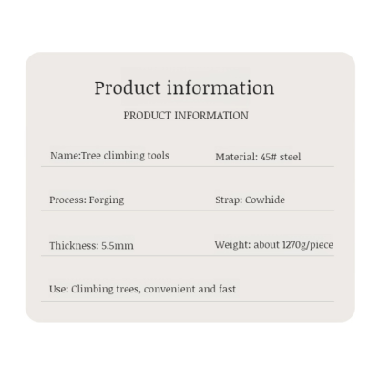 Adjustable Iron Shoe Climbing Spikes