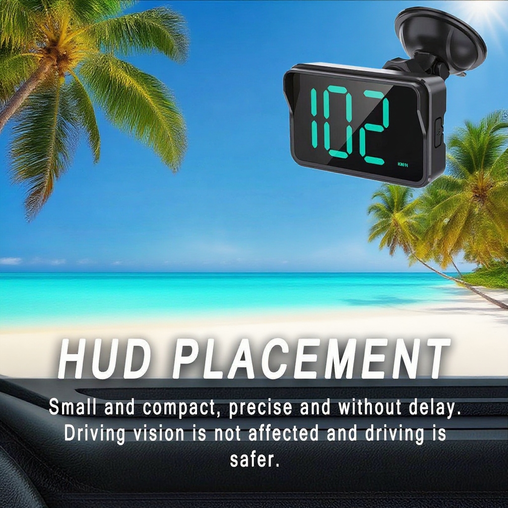 Universal GPS Beidou Speedometer showing real-time speed