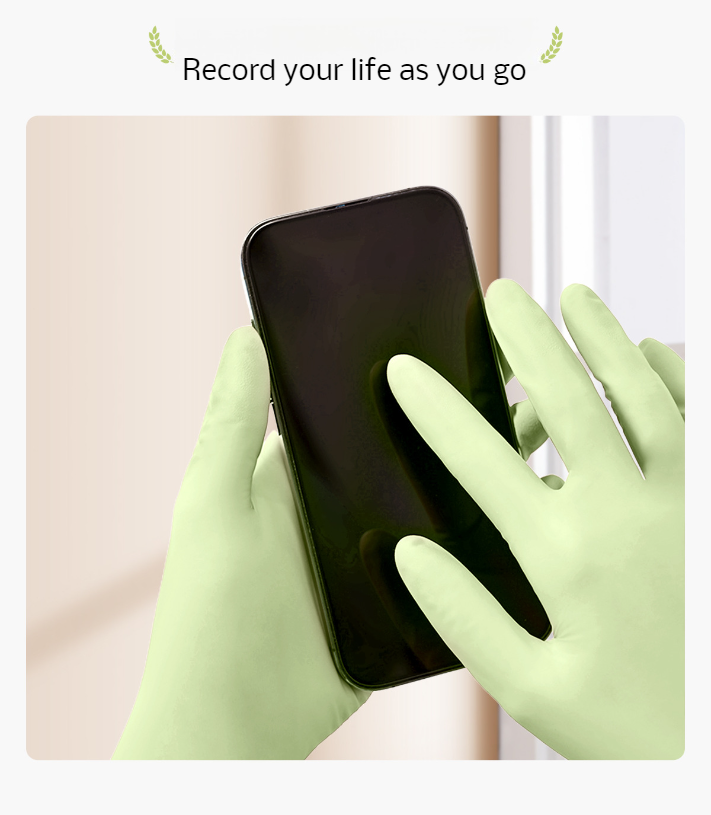 Long durable gloves for kitchen and bathroom cleaning