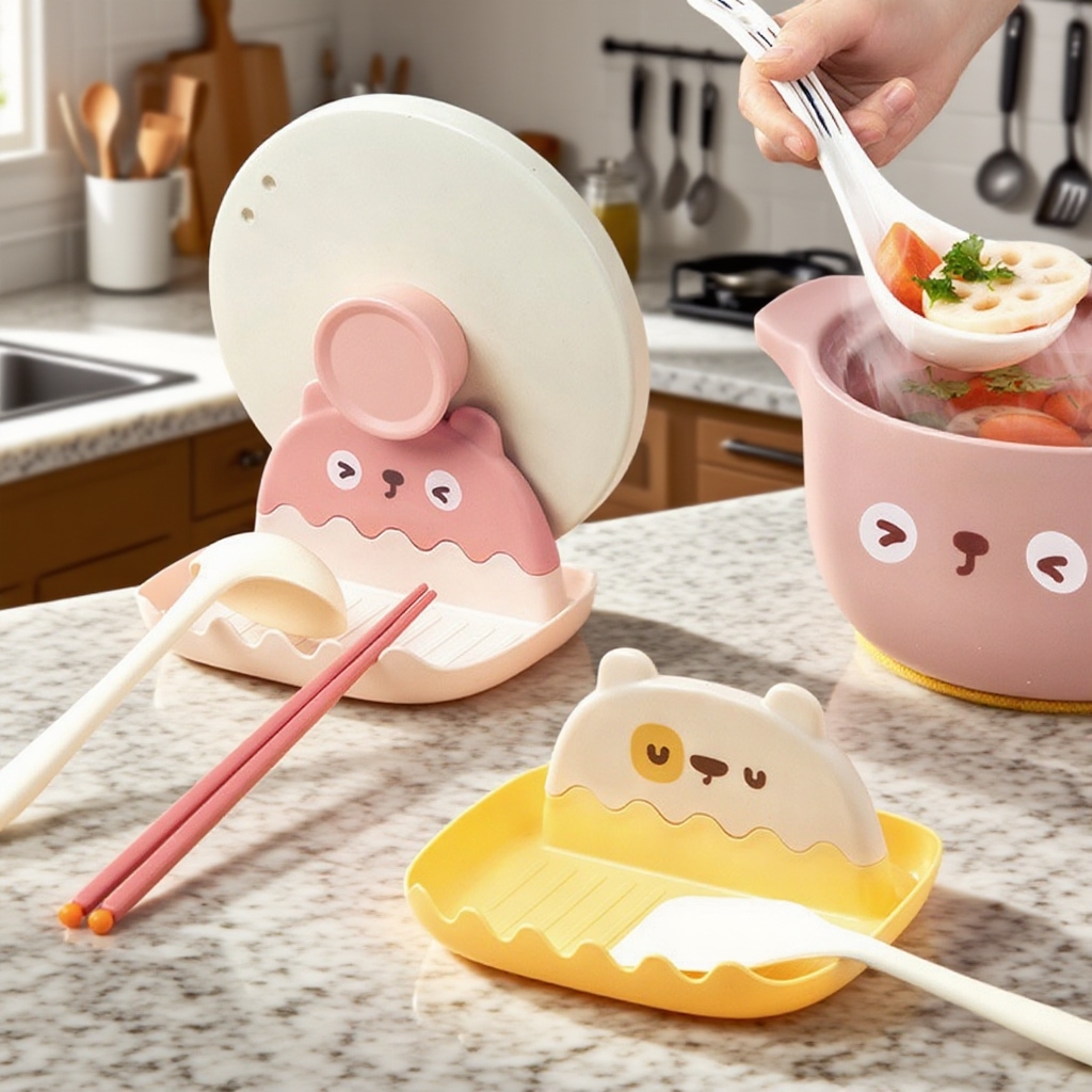 Pot Lid Holder Rack for Kitchen Countertop