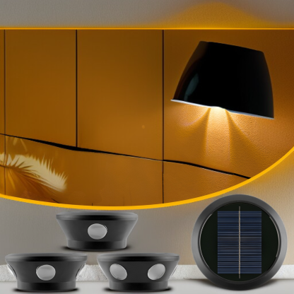 Solar Außenwandleuchte für Garten und Balkon Dekoration