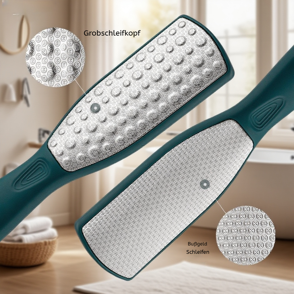 Edelstahl-Doppelseitige Fußfeile für die Fußpflege 