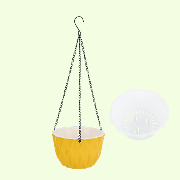 Ghiveci de flori suspendat cu aspirație automată