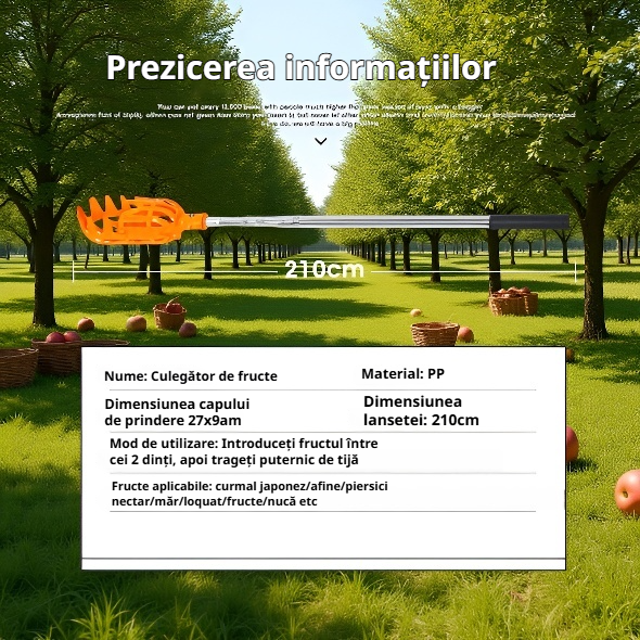 Culegător de fructe pentru pomi (cap necesar) 